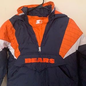 Chicago Bears Starter Hooded Jacket Boys Medium